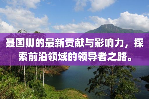 聂国卿的最新贡献与影响力，探索前沿领域的领导者之路。