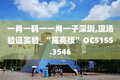 一肖一码一一肖一子深圳,现场验证实验_“高亮版”OC5155.3546