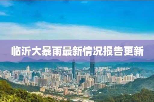 临沂大暴雨最新情况报告更新