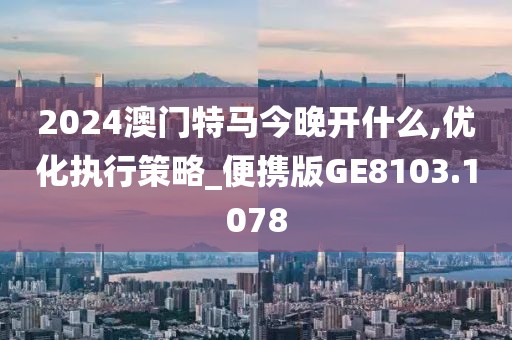 2024澳门特马今晚开什么,优化执行策略_便携版GE8103.1078