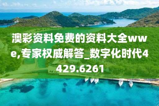 澳彩资料免费的资料大全wwe,专家权威解答_数字化时代4429.6261