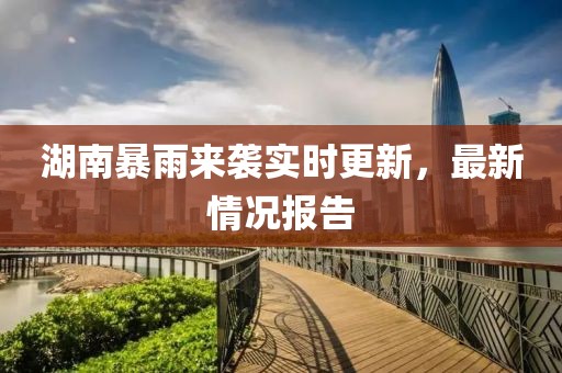 湖南暴雨来袭实时更新，最新情况报告