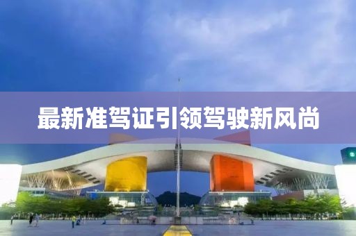 最新准驾证引领驾驶新风尚