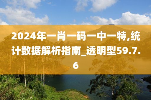 2024年一肖一码一中一特,统计数据解析指南_透明型59.7.6