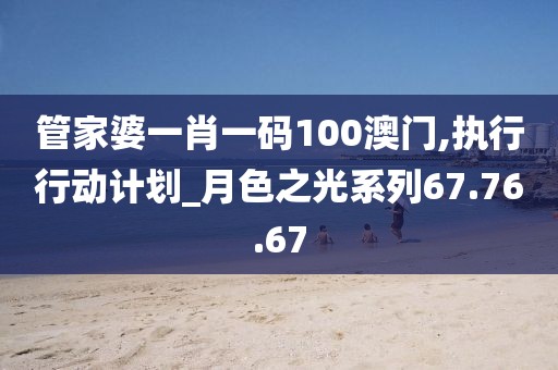 管家婆一肖一码100澳门,执行行动计划_月色之光系列67.76.67