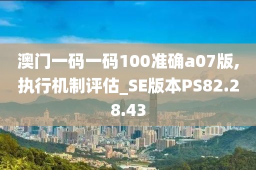 澳门一码一码100准确a07版,执行机制评估_SE版本PS82.28.43